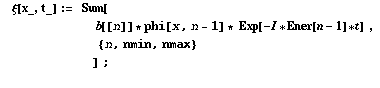      ξ[x_, t_] :=    Sum[  &nbs ... p;              ] ; 